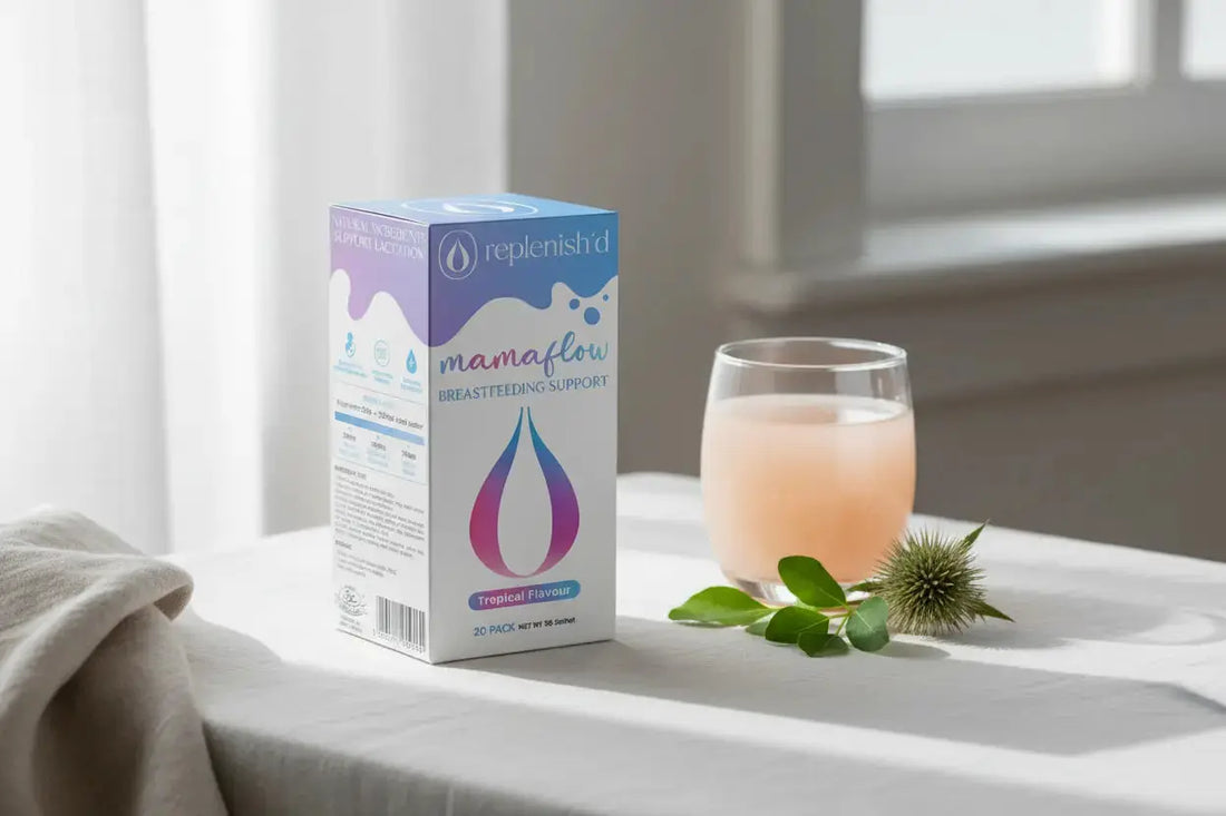 Mama-flow electrolyte drink of mothers in a sealed sachet